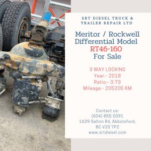 Meritor Rockwell Differential 2018 Model RT46-160 For Sale in ABBOTSFORD