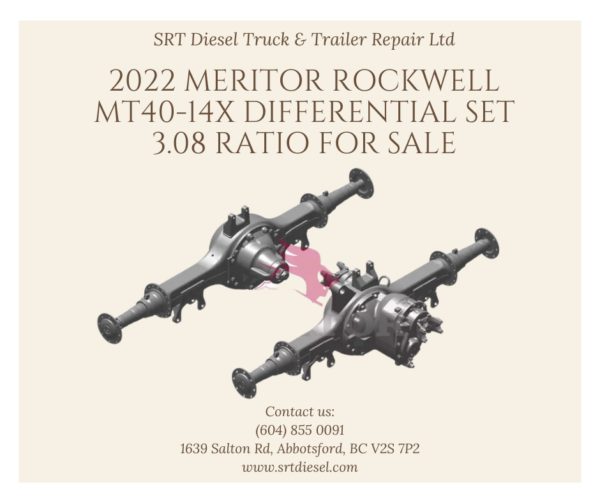 2022 MERITOR ROCKWELL MT40-14X DIFFERENTIAL SET 3.08 RATIO FOR SALE - SRT DIESEL ABBOTSFORD