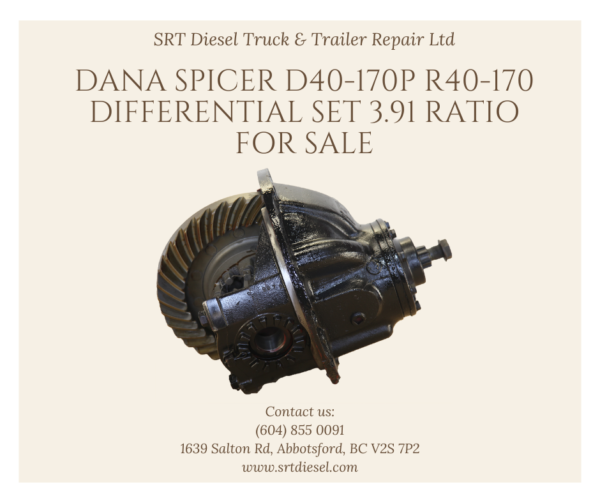 DANA SPICER D40-170P R40-170 DIFFERENTIAL SET 3.91 RATIO FOR SALE - SRT DIESEL ABBOTSFORD