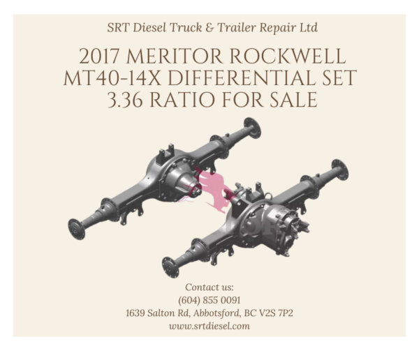 2017 MERITOR ROCKWELL MT40-14X DIFFERENTIAL SET 3.36 RATIO FOR SALE - SRT DIESEL ABBOTSFORD