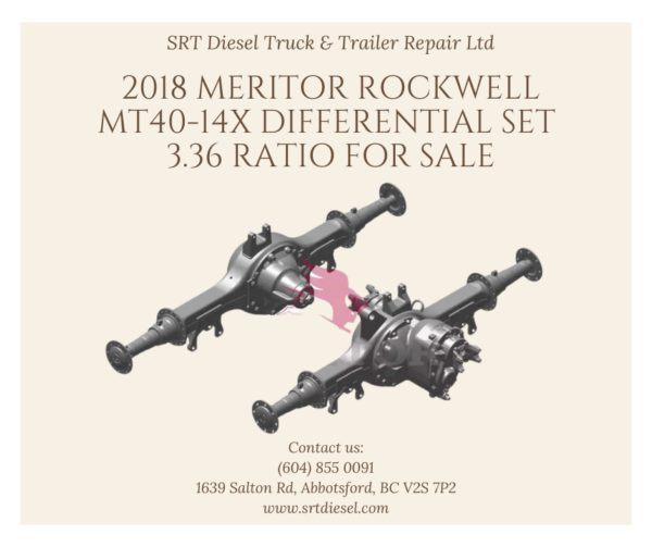 2018 MERITOR ROCKWELL MT40-14X DIFFERENTIAL SET 3.36 RATIO FOR SALE - SRT DIESEL ABBOTSFORD