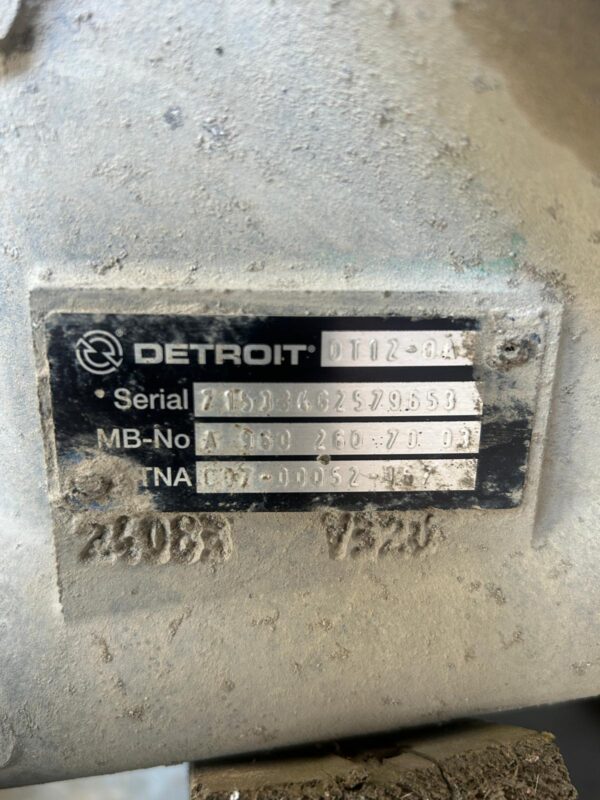 2023 DETROIT DT12-OA TRANSMISSION FOR SALE - SRT DIESEL ABBOTSFORD (D716330, C07-00052-167, DGT DT12-OA2CG-01R)