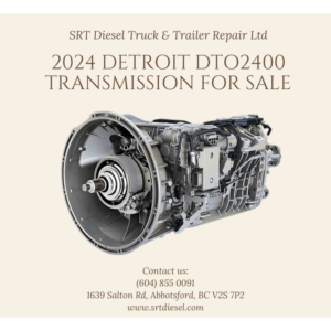 2024 DETROIT DTO2400 TRANSMISSION FOR SALE - SRT DIESEL ABBOTSFORD Detroit DTO2400 Transmission, Overdrive, Automated Shifting Make Detroit Model Year 2024 Model D716330 Model Info. DT-O2400 Serial No. 715384G2759786 Gear Ratio Set OverDrive Model Description BASE MODEL, SINGLE PLATE CLUTCH Component Part No. C07-00052-248 MB No. N/A Mileage N/A VIN 3AKJHHDR9RSUV5121