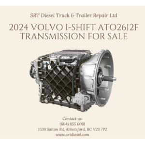 2024 VOLVO I-SHIFT ATO2612F TRANSMISSION FOR SALE - SRT DIESEL ABBOTSFORD 12-Speed Transmission with Overdrive, Automated Shifting Make Volvo Model Year 2024 Model I-Shift, ATO2612F Gear Ratio Set OverDrive Speed 12 Speed Serial No. 0711056148 Mileage N/A VIN 4V4NC9EHXRN653617
