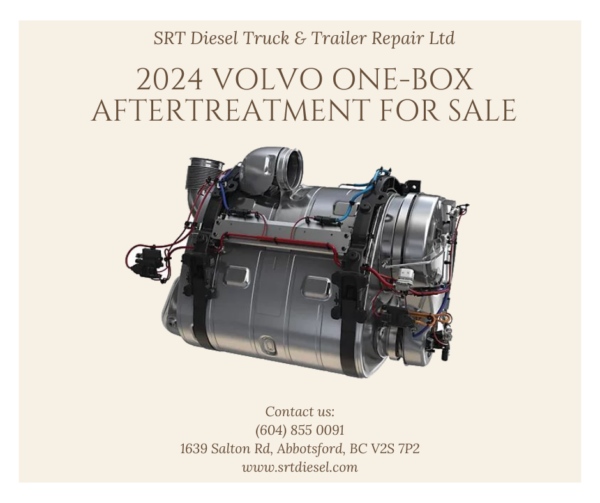 2024 VOLVO ONE-BOX AFTERTREATMENT 23160668 23159384 FOR SALE - SRT DIESEL ABBOTSFORD Complete One-box Aftertreatment System comes with everything; Outlet Catalyst Module (SCR), Inlet Catalyst Module (DOC), Diesel Particulate Filter (DPF), Shield/Cover, and all Sensors Make Volvo Model Year 2024 Model D13 Catalytic Converter / Scr Muffler P/N: 23159384, 23160668 Mileage N/A VIN 4V4NC9EHXRN653617
